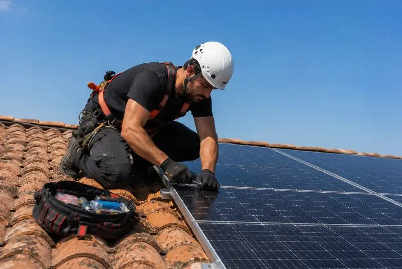 Maintenance et monitoring de panneaux solaires à Gorges