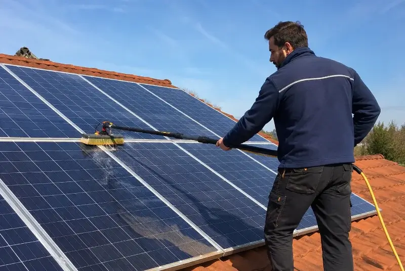 Nettoyage et entretien de panneaux solaires à Gorges